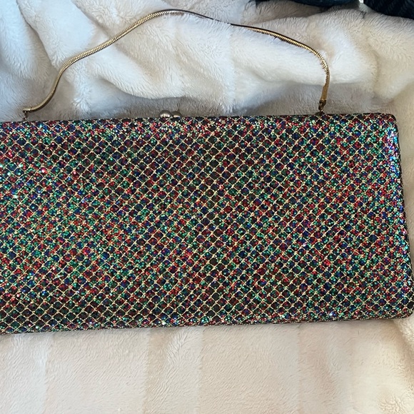 Multicolor Glitter Clutch Bag - Picture 1 of 3